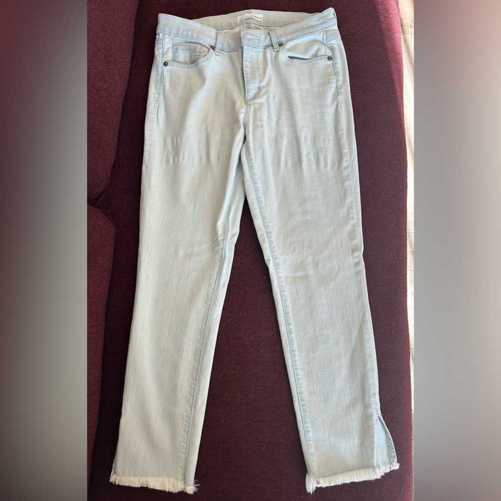 LOFT Light Wash Modern Skinny Jeans